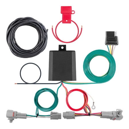 Curt Custom Wiring Harness, 4-Way Flat Output, Select Subaru Legacy 56444